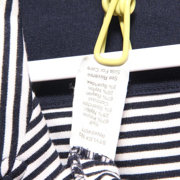 CABi Style# 823 Striped Knit Blazer Jacket Size Small Nautical Double Breasted - Picture 9 of 9